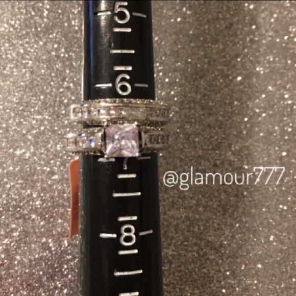 🛍Diamond Ring Set (simulated) - Picture 5 of 8